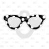 Polka Dot Glasses Holder (with top hole for hanging)