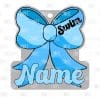 Swim Bow Hair Tie Holder- Pony Tail | Also Available as Sticker or UV DTF