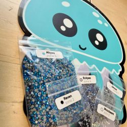 Jellyfish Baby- Glass Rhinestone Art Box - Image 3