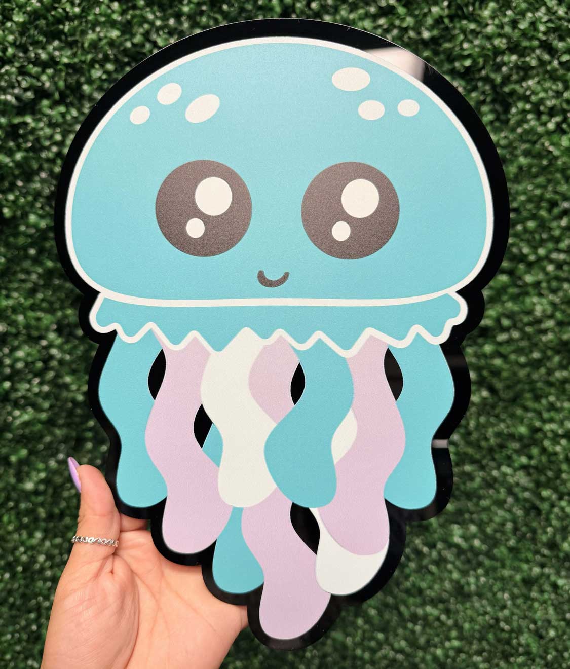 Jellyfish Baby- Glass Rhinestone Art Box