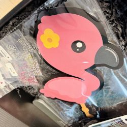 Alternative view of Baby Flamingo- Glass Rhinestone Art Box