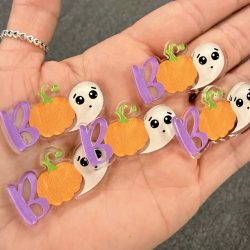 Boo Word Charms - 1.5 inch (10 pack) - Image 2