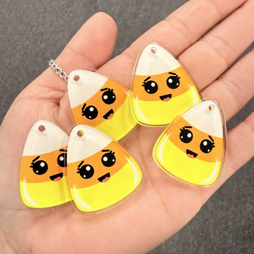 Candy Corn Charms - 1.5 inch (10 pack) - Image 2