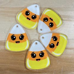 Candy Corn Charms - 1.5 inch (10 pack)