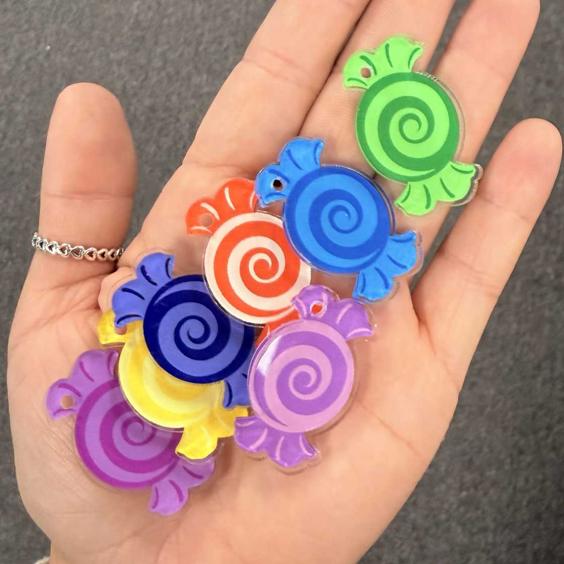 Candy In Wrapper Charms - 1.5 inch (10 pack) - Image 2