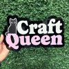 Craft Queen- Glass Rhinestone Art Box