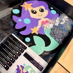 Alternative view of Cute Mermaid- Glass Rhinestone Art Box