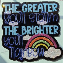 The Greater Your Storm- Glass Rhinestone Art Box