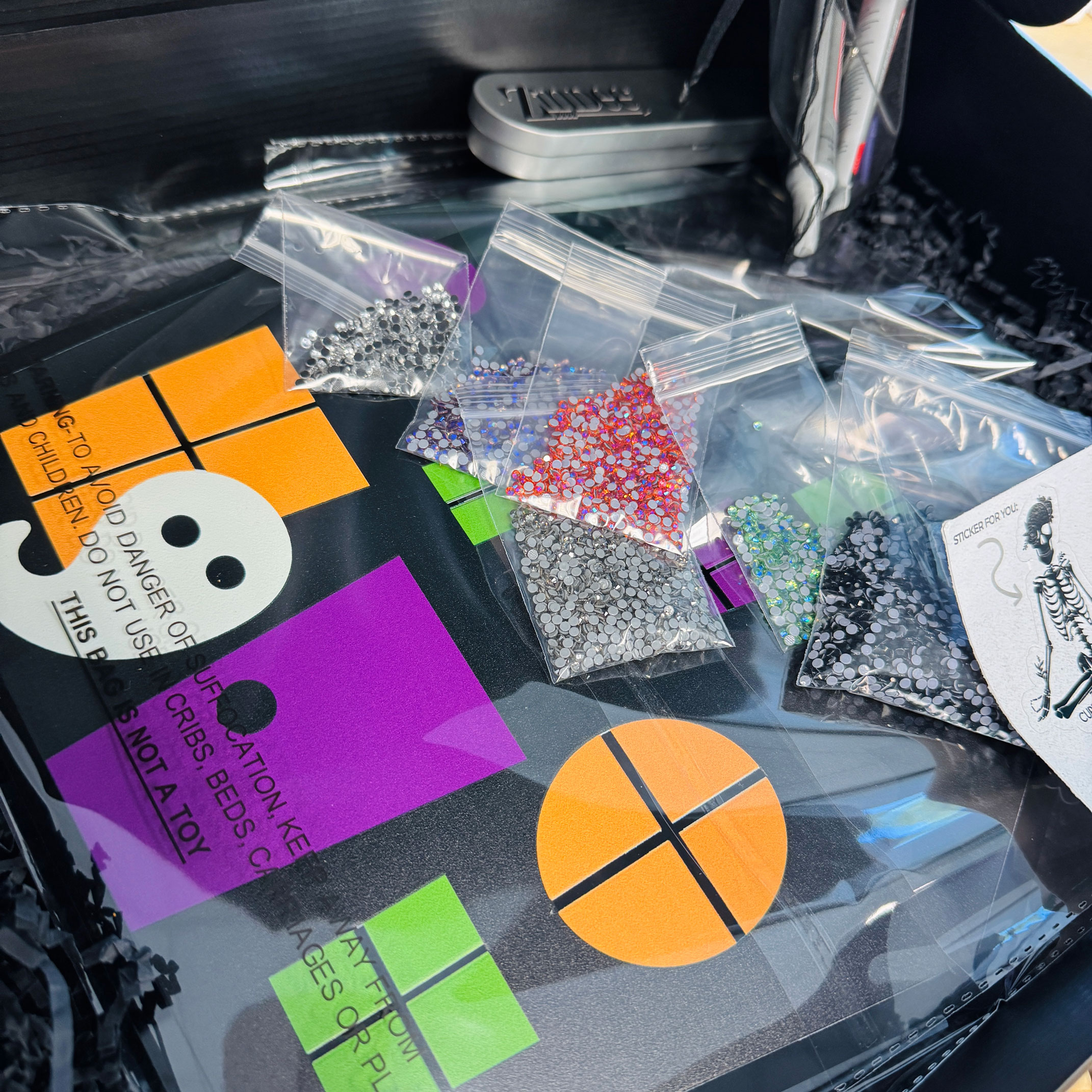 Haunted House- Glass Rhinestone Art Box - Image 3