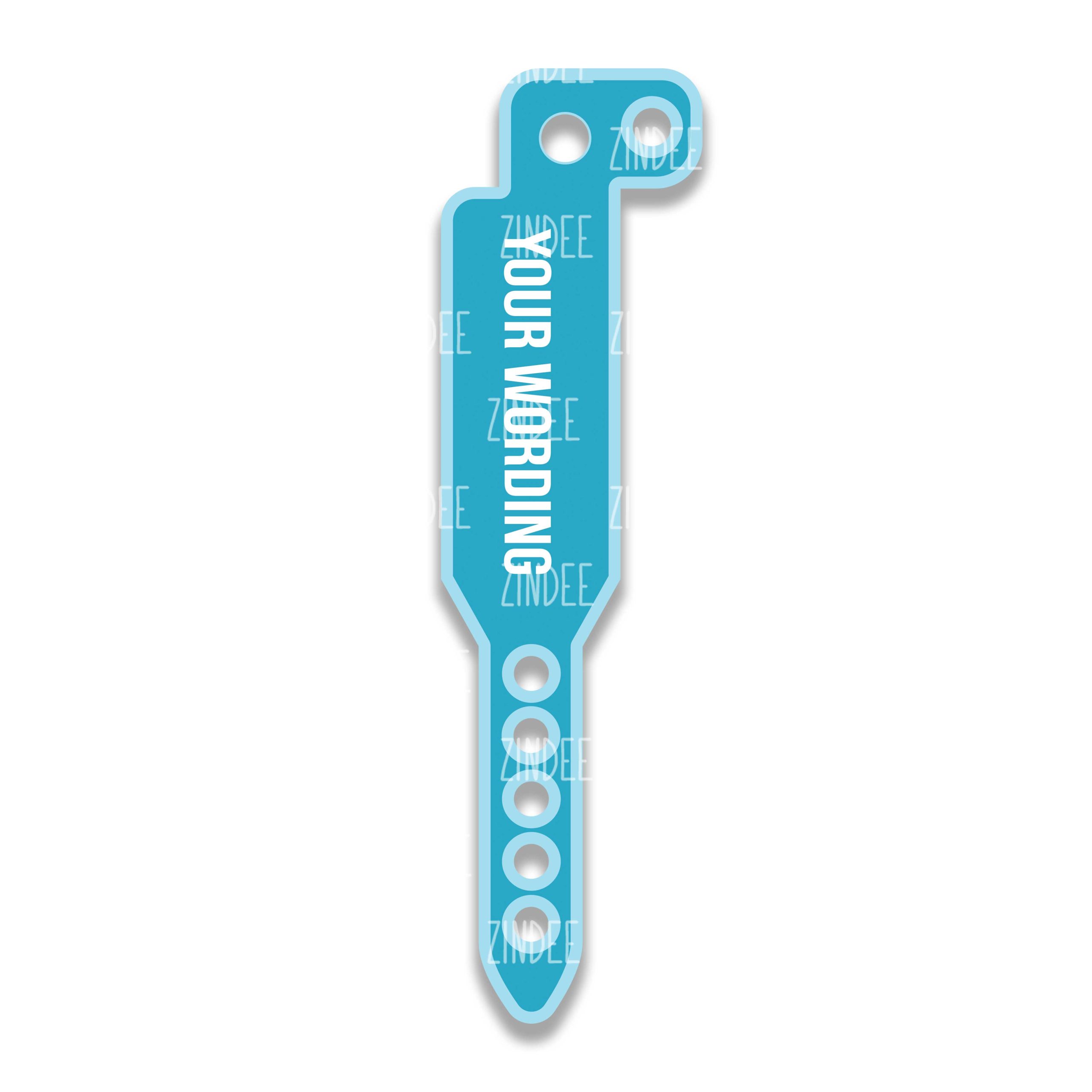 Medical Band- Hospital Band – Acrylic Badge Reel Blank (2") No Hole | Optional Sticker or UV DTF