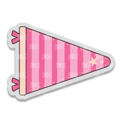 Pennant Flag- Badge Reel Blank (2") NO HOLE | Also Available as Sticker or UV DTF
