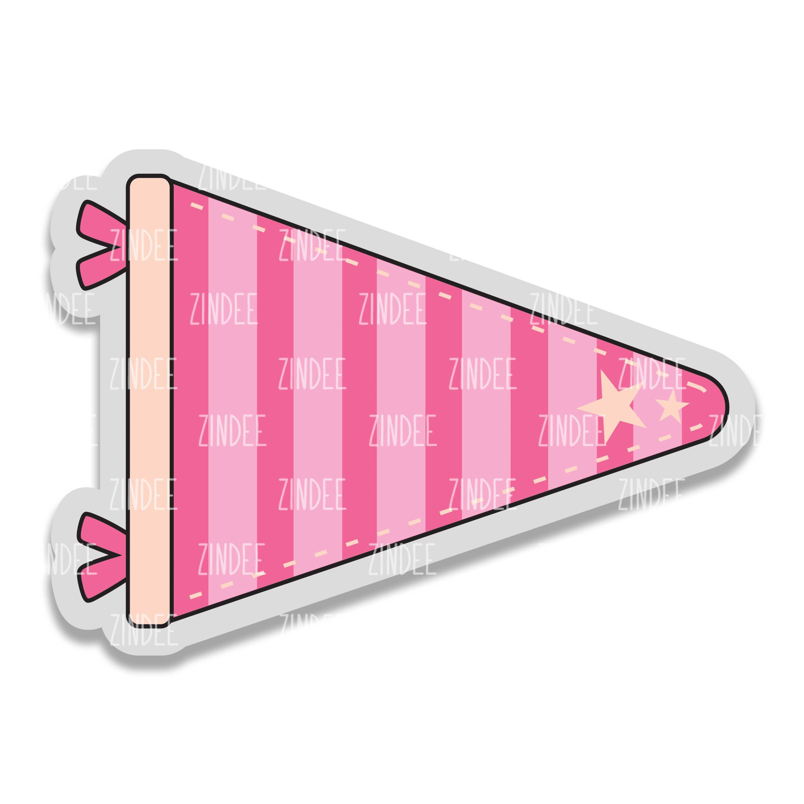 Pennant Flag- Badge Reel Blank (2") NO HOLE | Also Available as Sticker or UV DTF