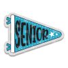 Pennant Flag Senior- Badge Reel Blank (2") NO HOLE | Also Available as Sticker or UV DTF