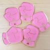 Pink Boxing Glove Breast Cancer Charms - 1.5 inch (10 pack)