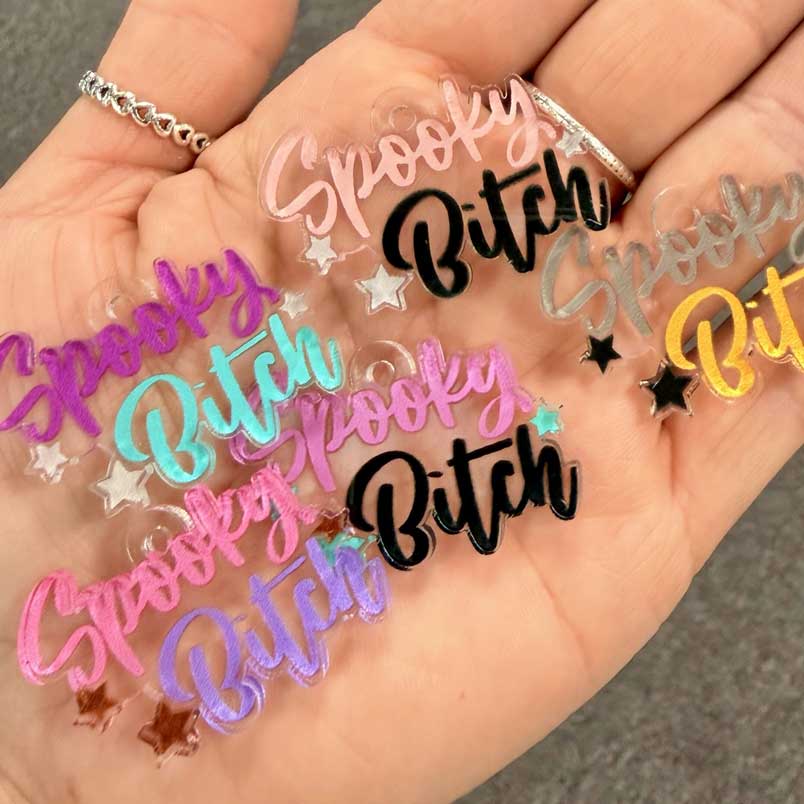 Spooky Bitch Charms - 1.5 inch (10 pack) - Image 2