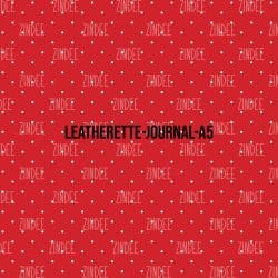 Aqua Red Collection #6- Journal Size- A5 (Faux Leather)