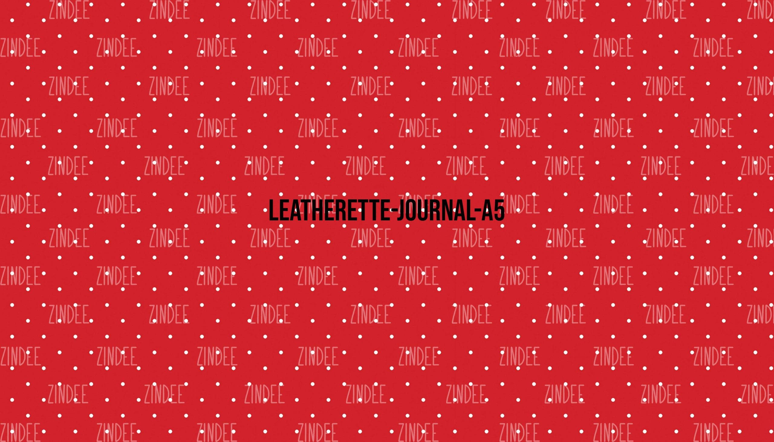 Aqua Red Collection #6- Journal Size- A5 (Faux Leather)