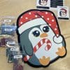 Christmas Penguin - Glass Rhinestone Art Box