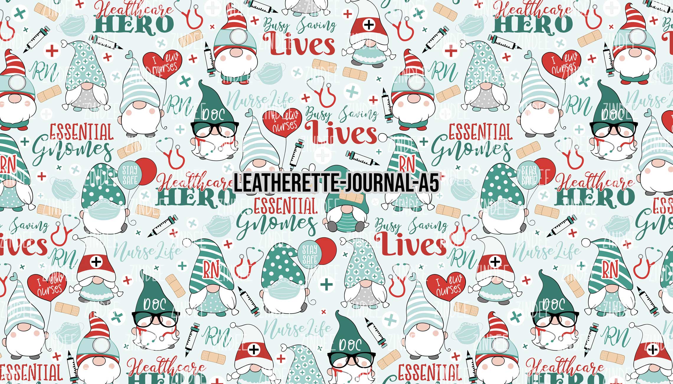 Gnomes Sweet Medical- Journal Size- A5 (Faux Leather)
