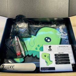 Alternative view of Trex Dinosaur- Glass Rhinestone Art Box