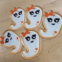 Ghost Baby Charms - 1.5 inch (10 pack)