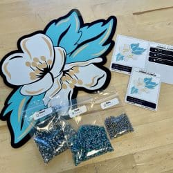 Jasmine Flower- Glass Rhinestone Art Box