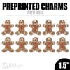 Gingerbread Cookie Charms - 1.5 inch (10 pack)