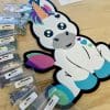 Sitting Unicorn- Glass Rhinestone Art Box