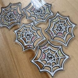 Spiderweb Charms - 1.5 inch (10 pack)