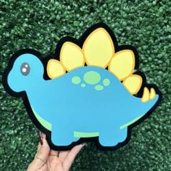 Stegosaurus Dinosaur- Glass Rhinestone Art Box - Image 2